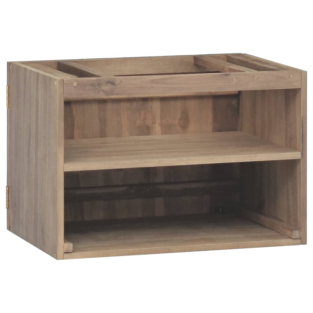 Mobile da Bagno a Parete 60x39x40 cm in Legno Massello di Teak - homemem39