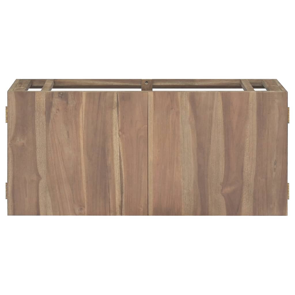 Mobile da Bagno a Parete 90x39x40 cm in Legno Massello di Teak - homemem39