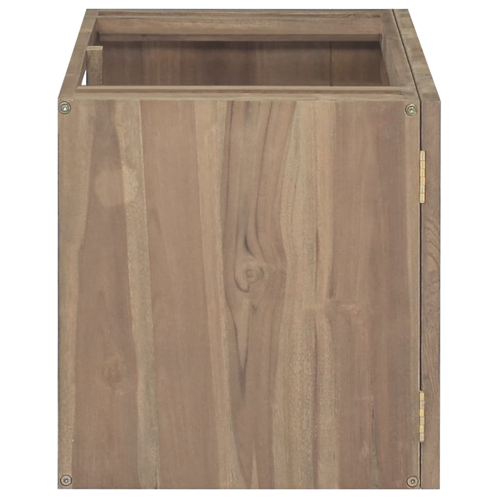 Mobile da Bagno a Parete 90x39x40 cm in Legno Massello di Teak - homemem39