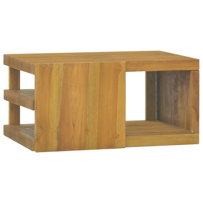 Mobile da Bagno a Parete 60x45x30 cm in Legno Massello di Teak - homemem39