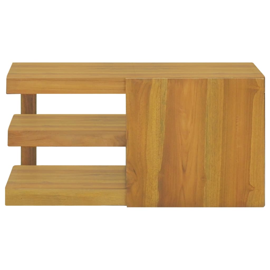 Mobile da Bagno a Parete 60x45x30 cm in Legno Massello di Teak - homemem39