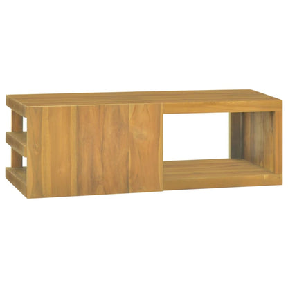 Mobile da Bagno a Parete 90x40x30 cm in Legno Massello di Teak - homemem39