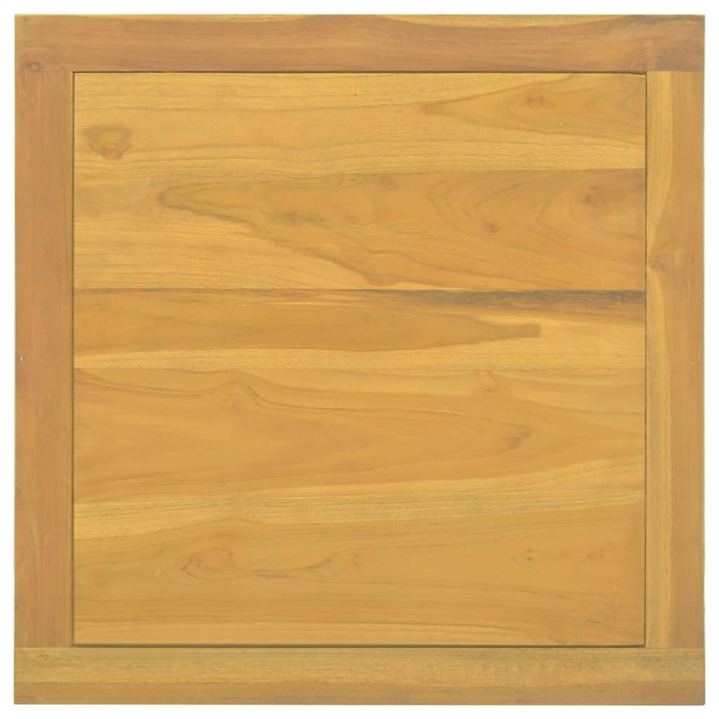 Tavolino da Salotto 60x60x40 cm in Legno Massello di Teak - homemem39