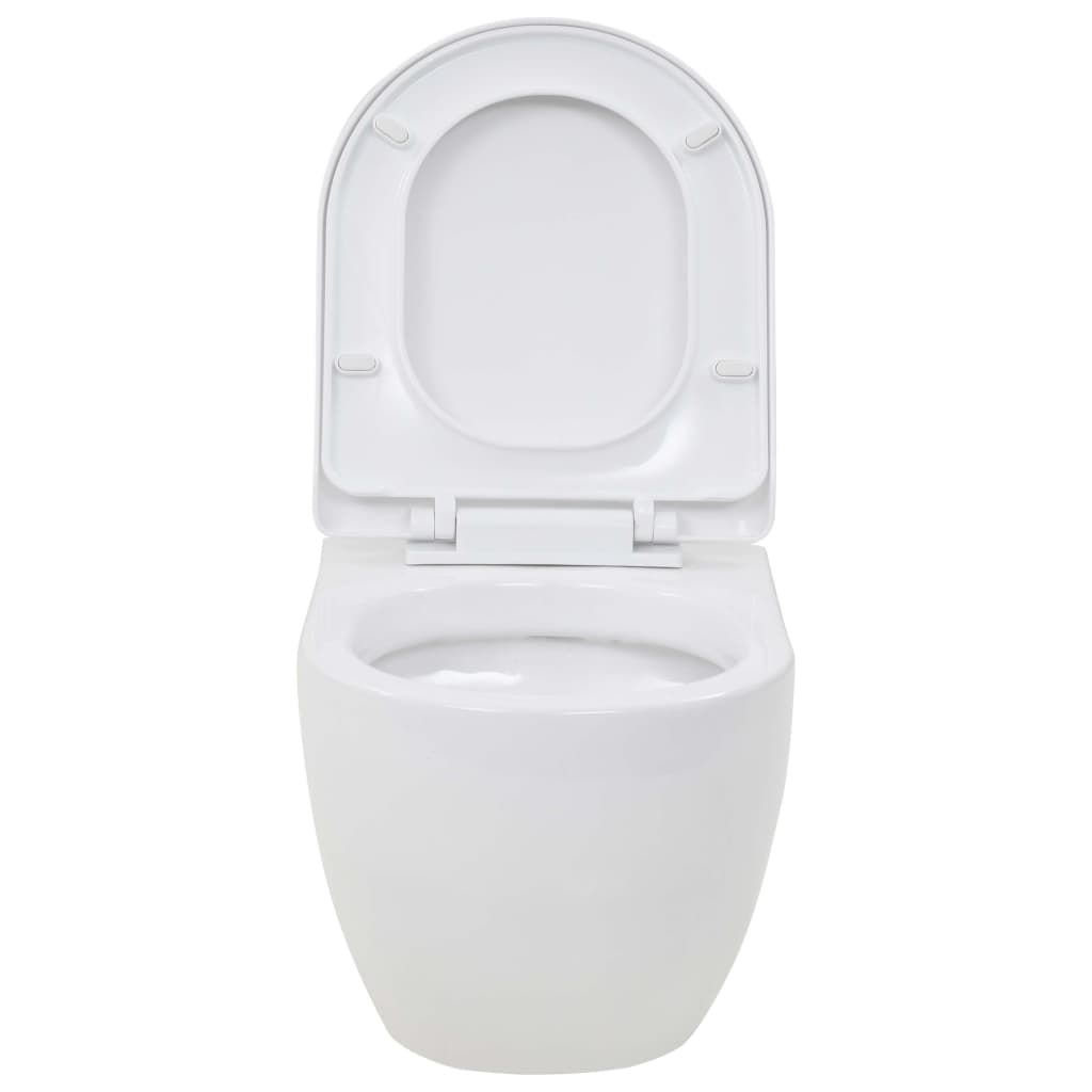 WC Sospeso con Sciacquone Alto Nascosto in Ceramica - homemem39