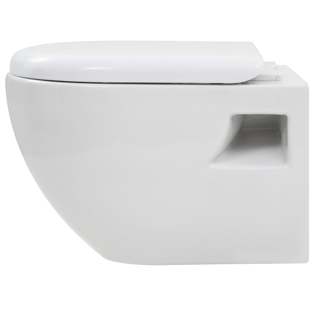 WC Sospeso con Sciacquone Alto Nascosto in Ceramica - homemem39