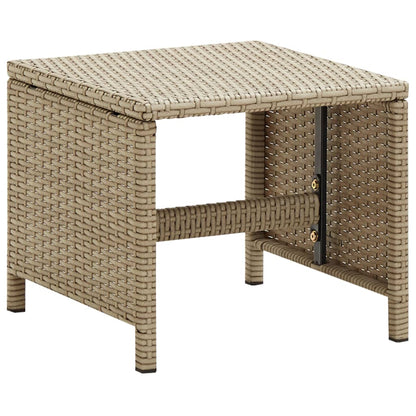 Sgabelli da Giardino 4 pz con Cuscini in Polyrattan Beige - homemem39