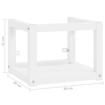 Struttura per Lavabo a Parete Bianca 40x38x31 cm in Ferro - homemem39