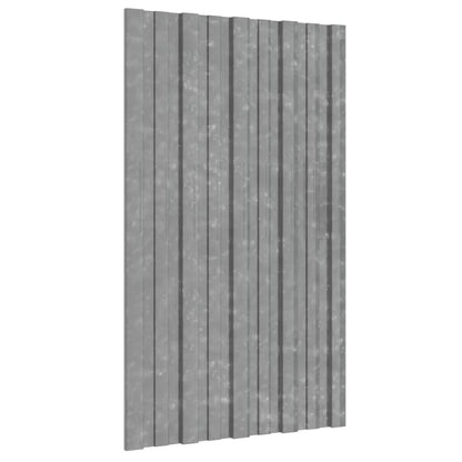 Pannelli da Tetto 36 pz in Acciaio Zincato Argento 80x45 cm - homemem39