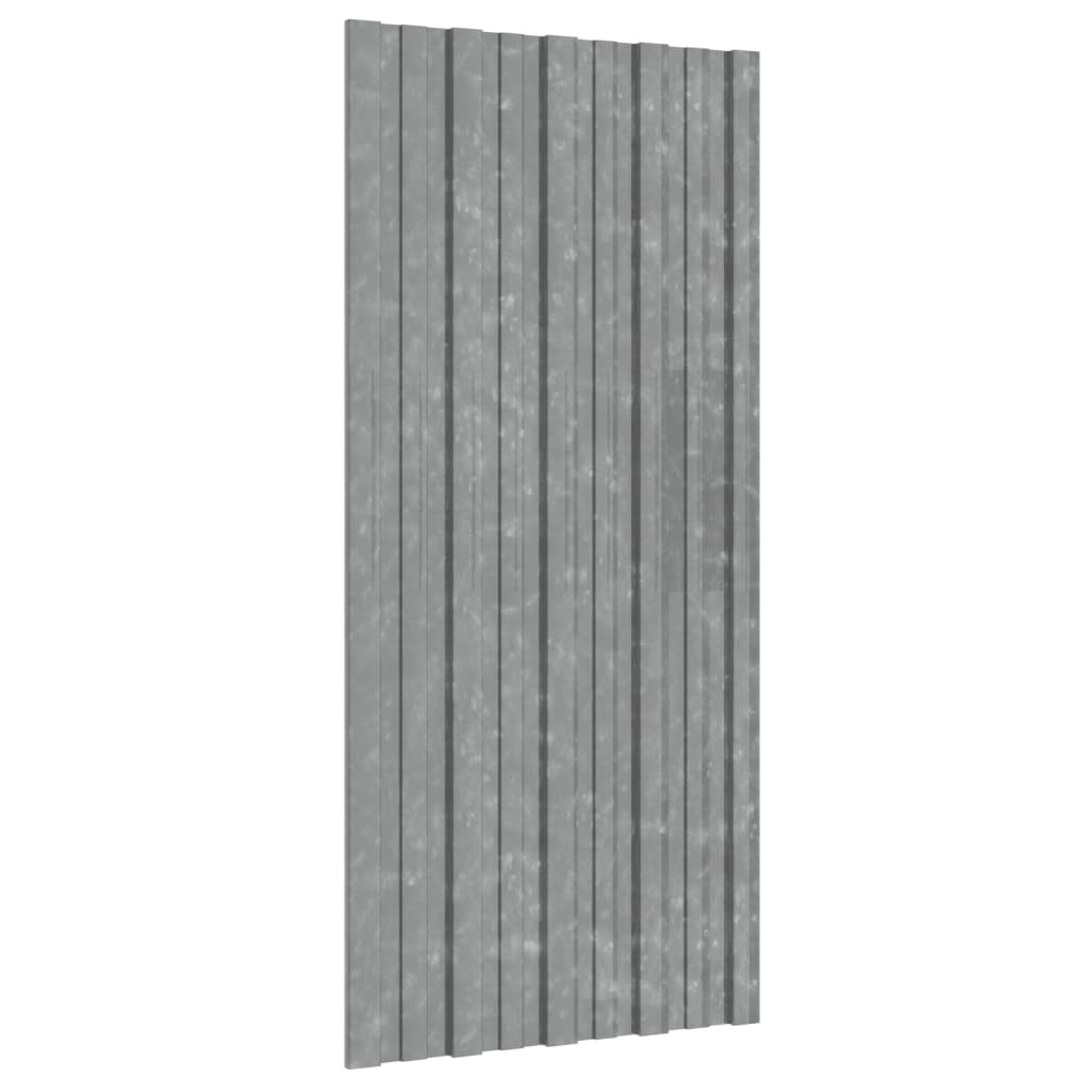 Pannelli da Tetto 12 pz in Acciaio Zincato Argento 100x45 cm - homemem39