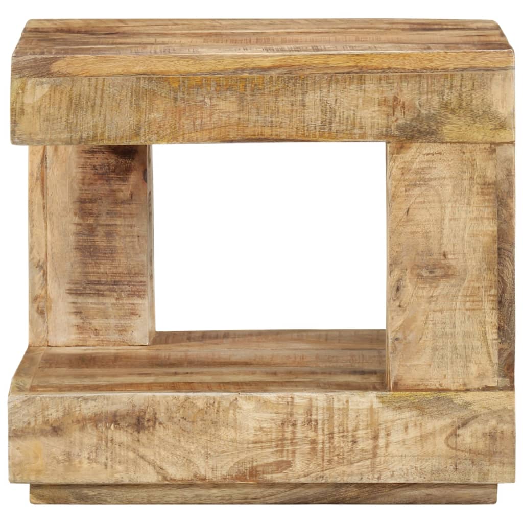 Tavolino da Salotto 45x45x40 cm in Legno Massello di Mango - homemem39