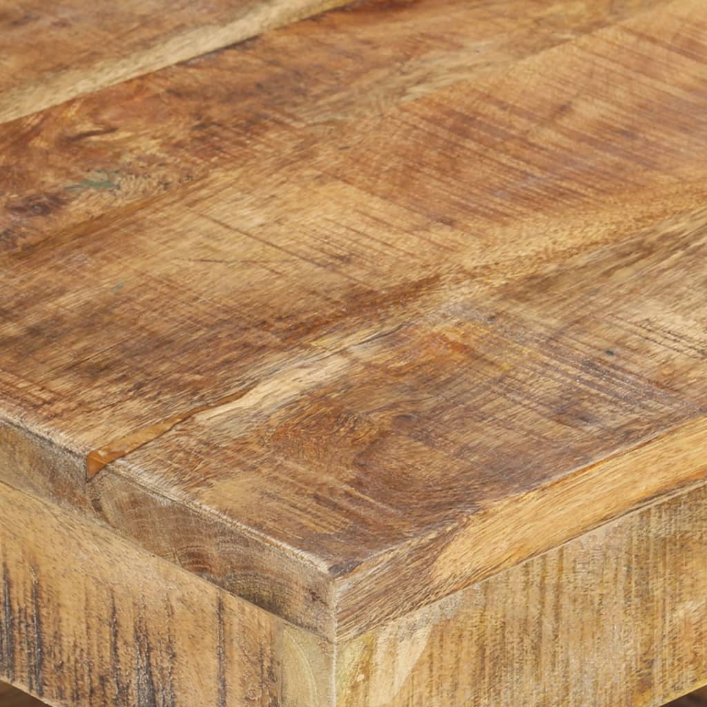 Tavolino da Salotto 45x45x40 cm in Legno Massello di Mango - homemem39