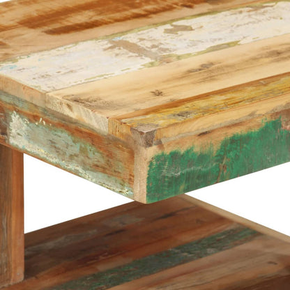 Tavolino da Salotto 45x45x40 cm in Legno Massello di Recupero - homemem39