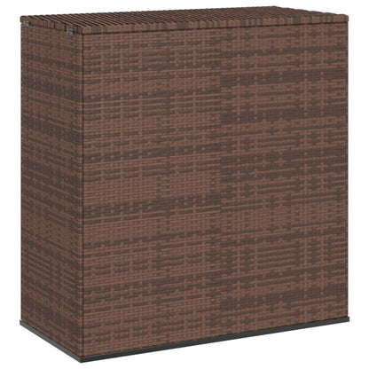 Contenitore da Giardino in Rattan PE 100x49x103,5 cm Marrone - homemem39