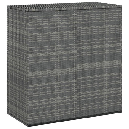 Contenitore da Giardino in Rattan PE 100x49x103,5 cm Grigio - homemem39