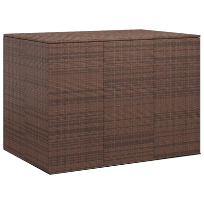 Contenitore da Giardino in Rattan PE 145x100x103 cm Marrone - homemem39