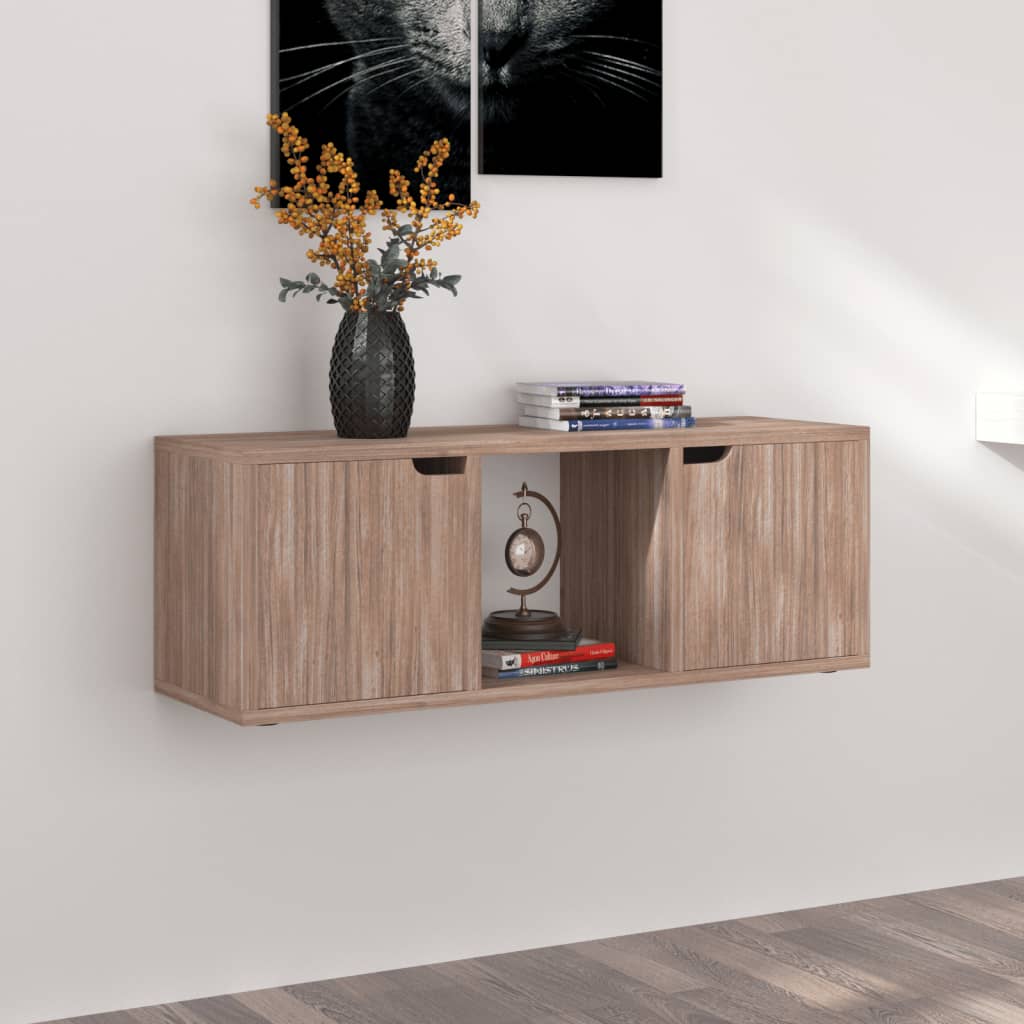 Mobile TV Rovere Sonoma 88,5x27,5x30,5 cm in Truciolato - homemem39