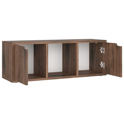 Mobile TV Rovere Fumo 88,5x27,5x30,5 cm in Truciolato - homemem39