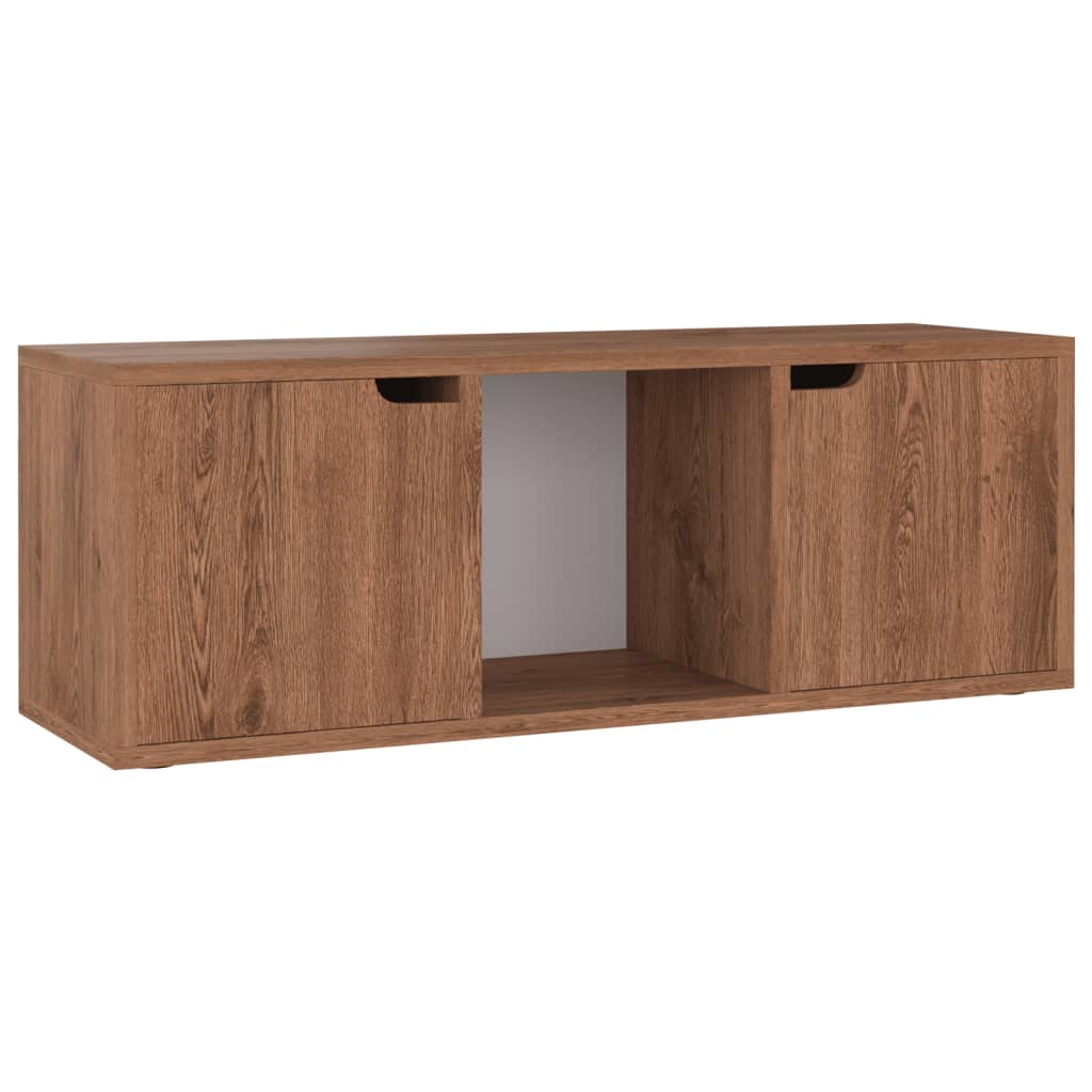 Mobile TV Rovere Marrone 88,5x27,5x30,5 cm in Truciolato - homemem39