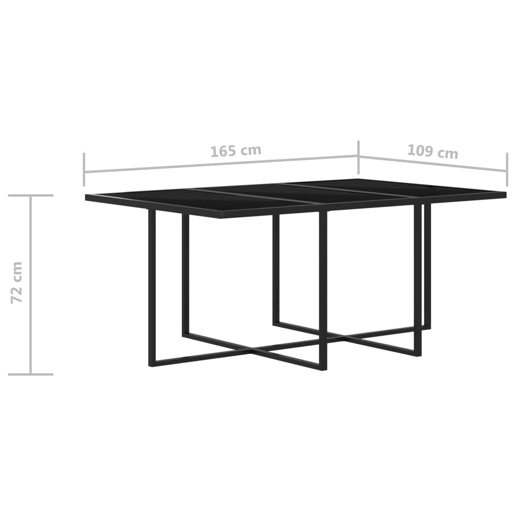 Set da Pranzo per Esterni 7 pz con Cuscini in Polyrattan Grigio - homemem39