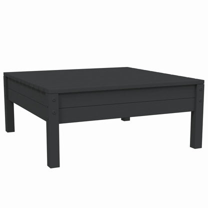 Set Divani da Giardino 3 pz con Cuscini Nero Massello di Pino - homemem39