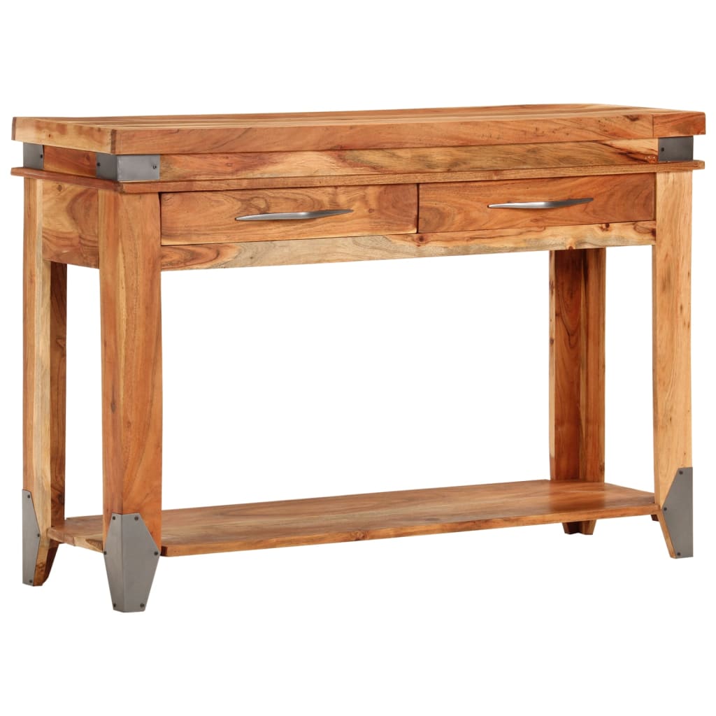 Tavolo Console 110x34x74 cm in Legno Massello di Acacia - homemem39