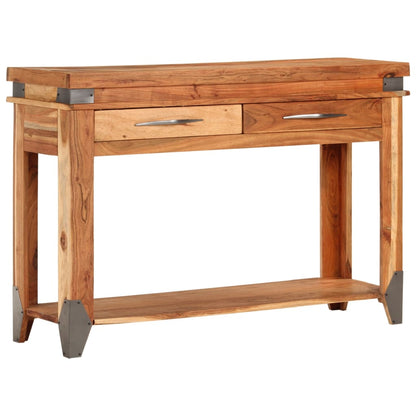 Tavolo Console 110x34x74 cm in Legno Massello di Acacia - homemem39