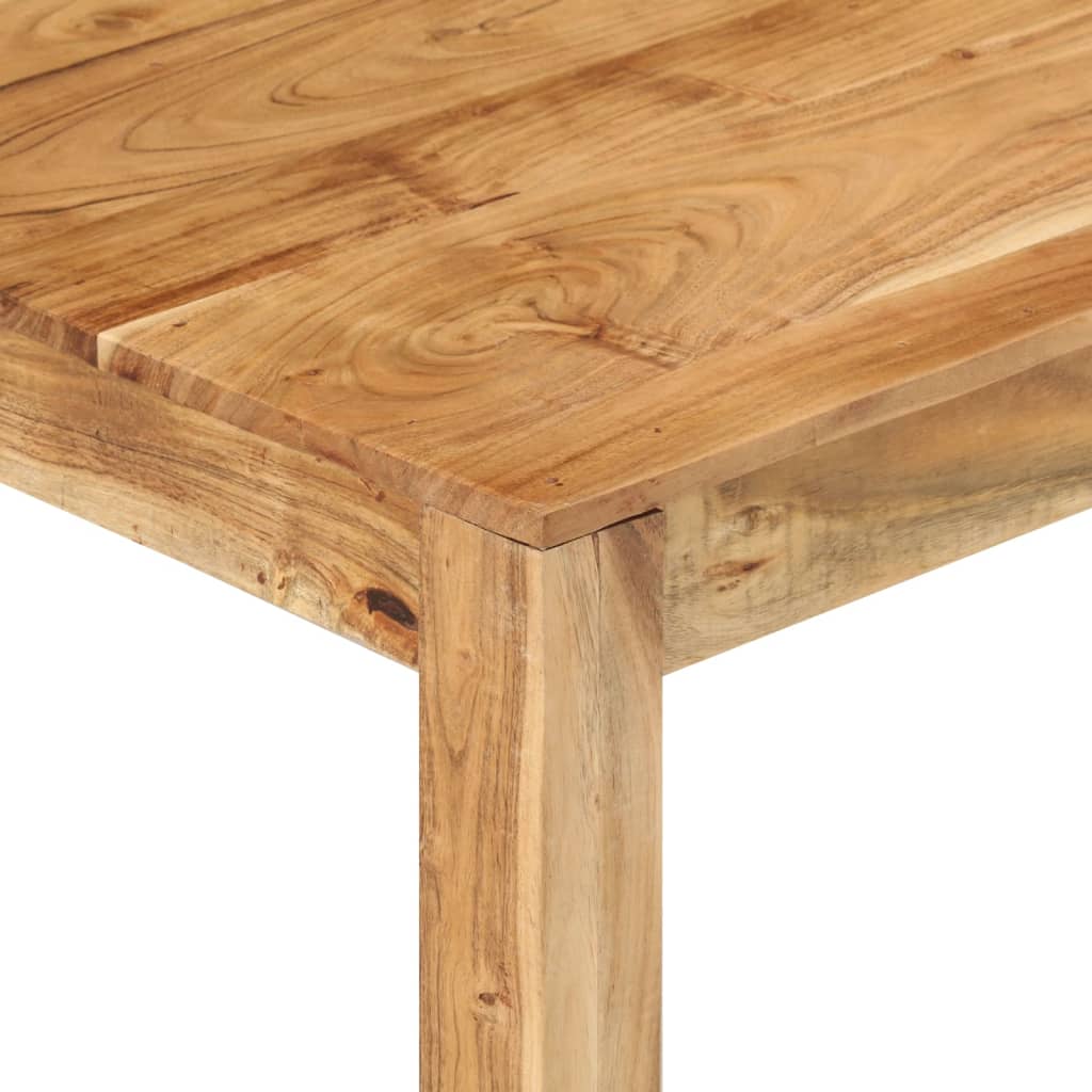 Tavolino da Salotto 80x80x40 cm in Legno Massello di Acacia - homemem39