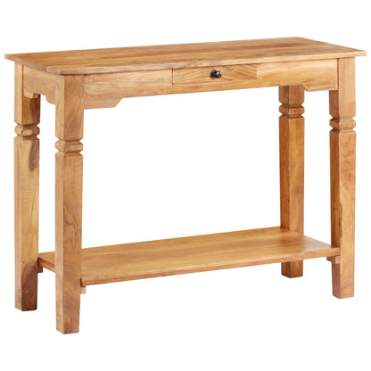 Tavolo Consolle 100x40x76 cm in Legno Massello d'Acacia - homemem39