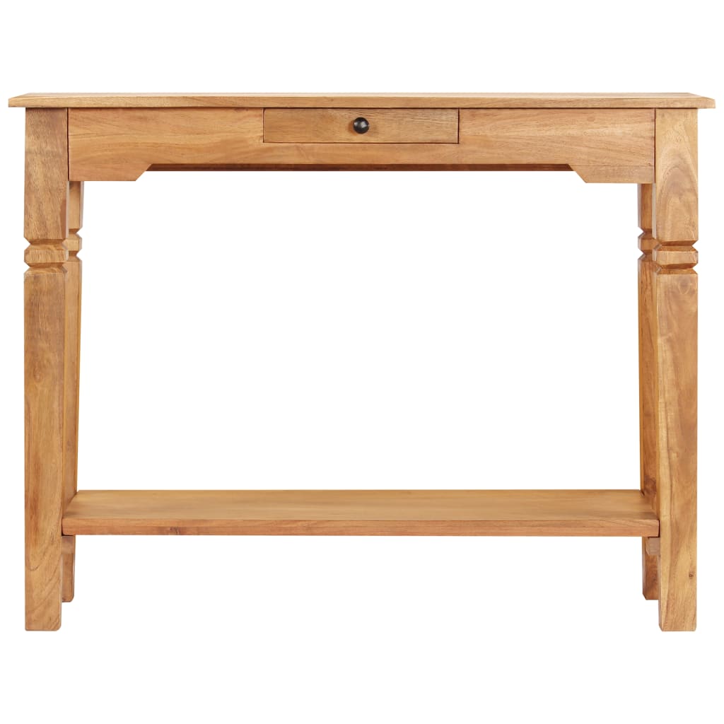 Tavolo Consolle 100x40x76 cm in Legno Massello d'Acacia - homemem39