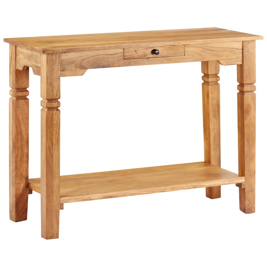 Tavolo Consolle 100x40x76 cm in Legno Massello d'Acacia - homemem39