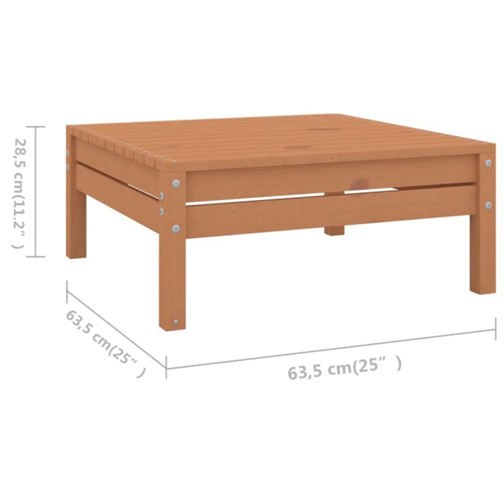 Set Salotto da Giardino 5 pz in Legno Massello di Pino Miele - homemem39