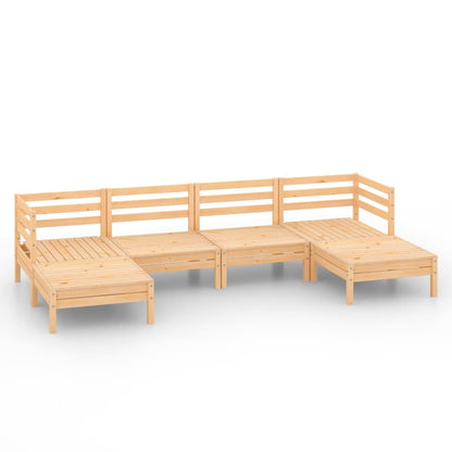 Set Salotto da Giardino 6 pz in Legno Massello di Pino - homemem39