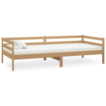 Divano Letto con Materasso 90x200 cm Miele in Legno di Pino - homemem39