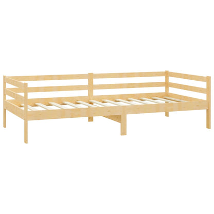 Divano Letto con Materasso 90x200 cm Legno Massello di Pino - homemem39