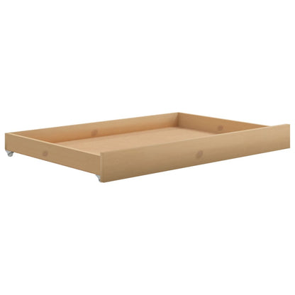 Divano Letto con Cassetti 90x200 cm Miele in Legno di Pino - homemem39