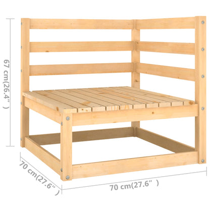 Set Divani da Giardino 9 pz con Cuscini Legno Massello di Pino - homemem39