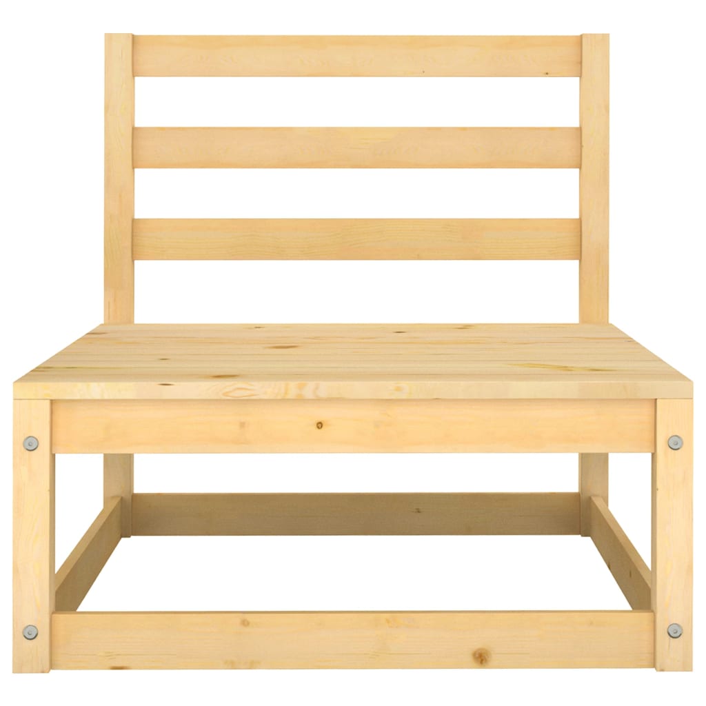 Set Divani da Giardino 10 pz con Cuscini Legno Massello di Pino - homemem39