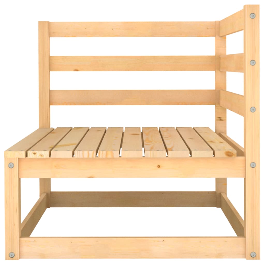 Set Divani da Giardino 10 pz con Cuscini Legno Massello di Pino - homemem39