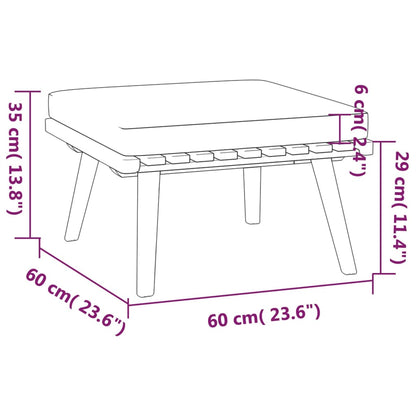 Set Divani da Giardino 4 pz con Cuscini in Massello di Acacia - homemem39