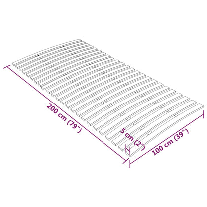 Rete a Doghe con 24 Doghe 100x200 cm - homemem39