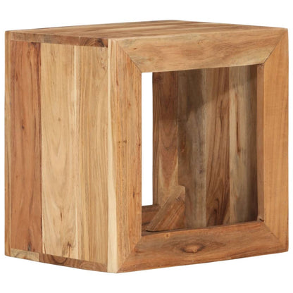 Sgabello 40 x 30 x 40 cm Legno Massello di Acacia - homemem39