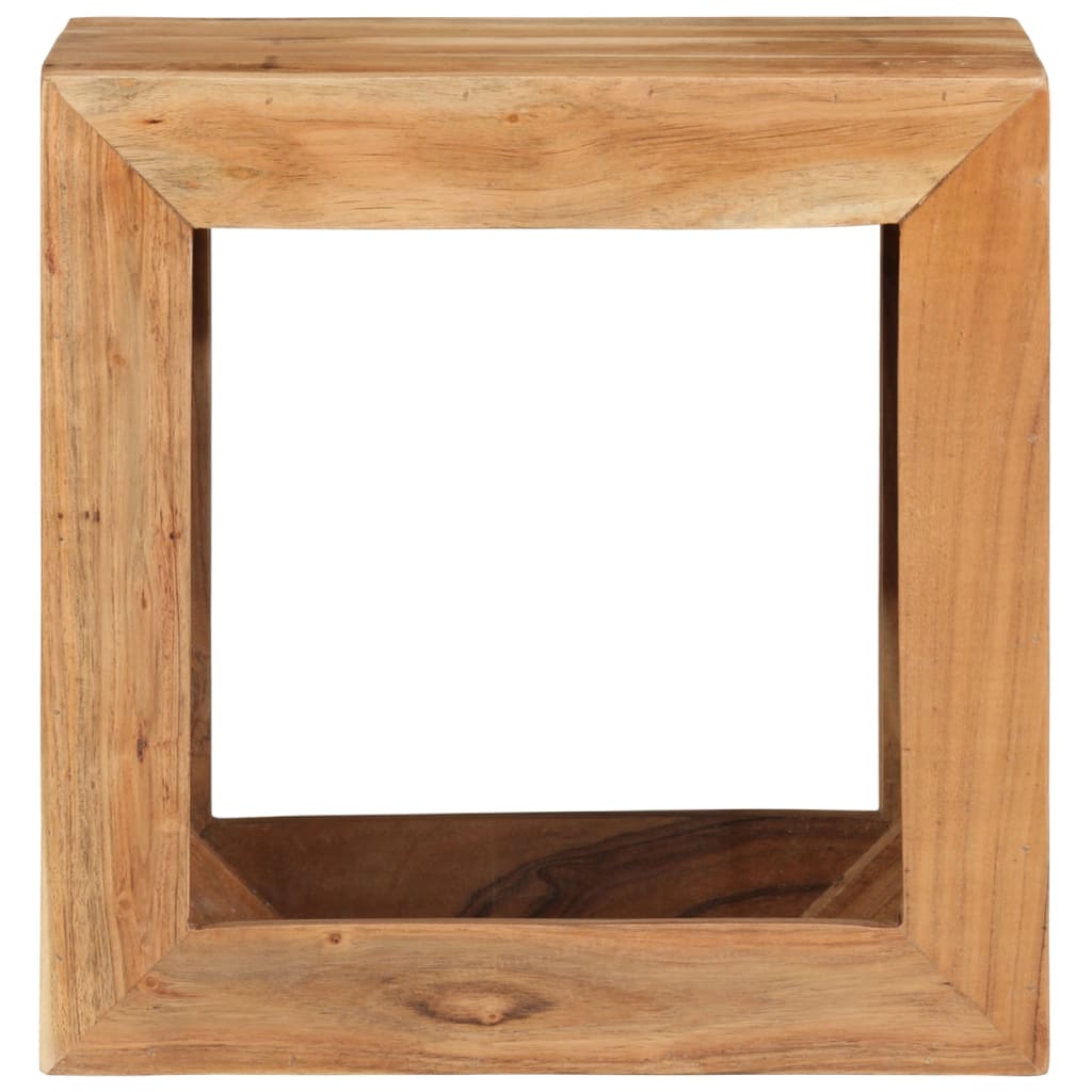 Sgabello 40 x 30 x 40 cm Legno Massello di Acacia - homemem39