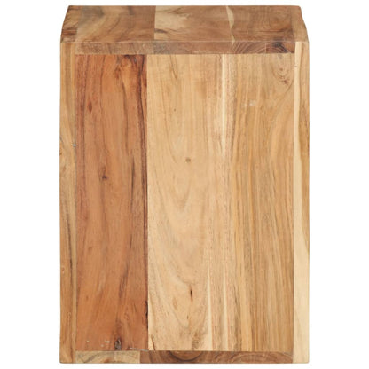 Sgabello 40 x 30 x 40 cm Legno Massello di Acacia - homemem39