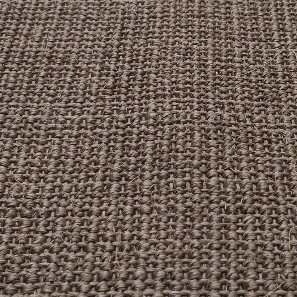 Tappeto in Sisal Naturale 80x250 cm Marrone - homemem39