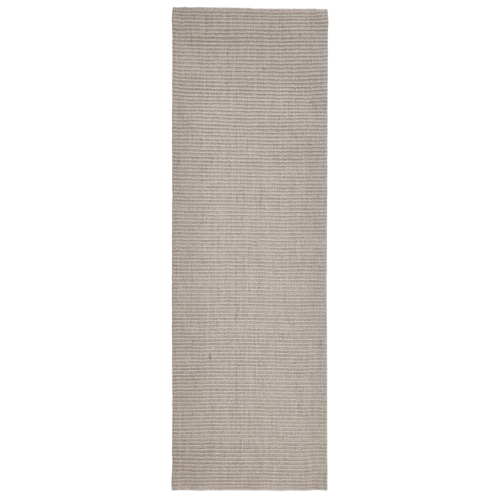 Tappeto in Sisal Naturale 80x250 cm Sabbia - homemem39