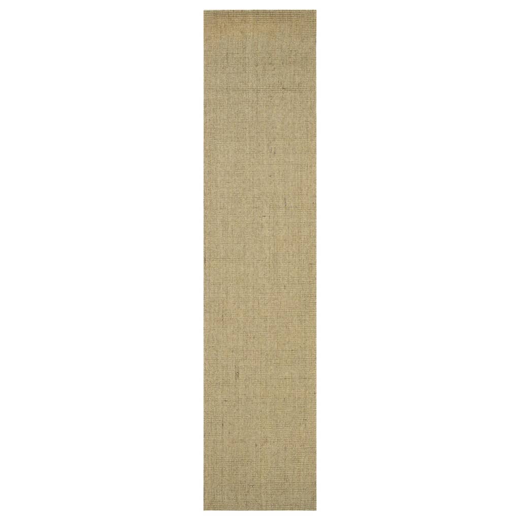 Tappeto in Sisal Naturale 66x300 cm Verde - homemem39