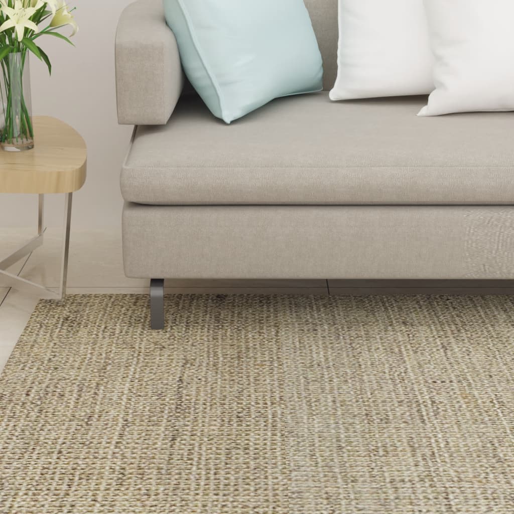 Tappeto in Sisal Naturale 66x300 cm Verde - homemem39