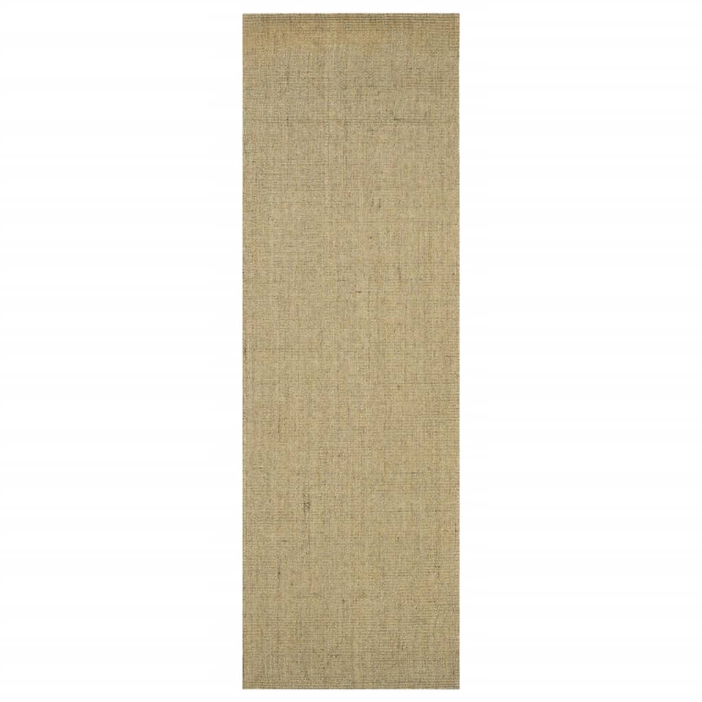 Tappeto in Sisal Naturale 80x250 cm Verde - homemem39