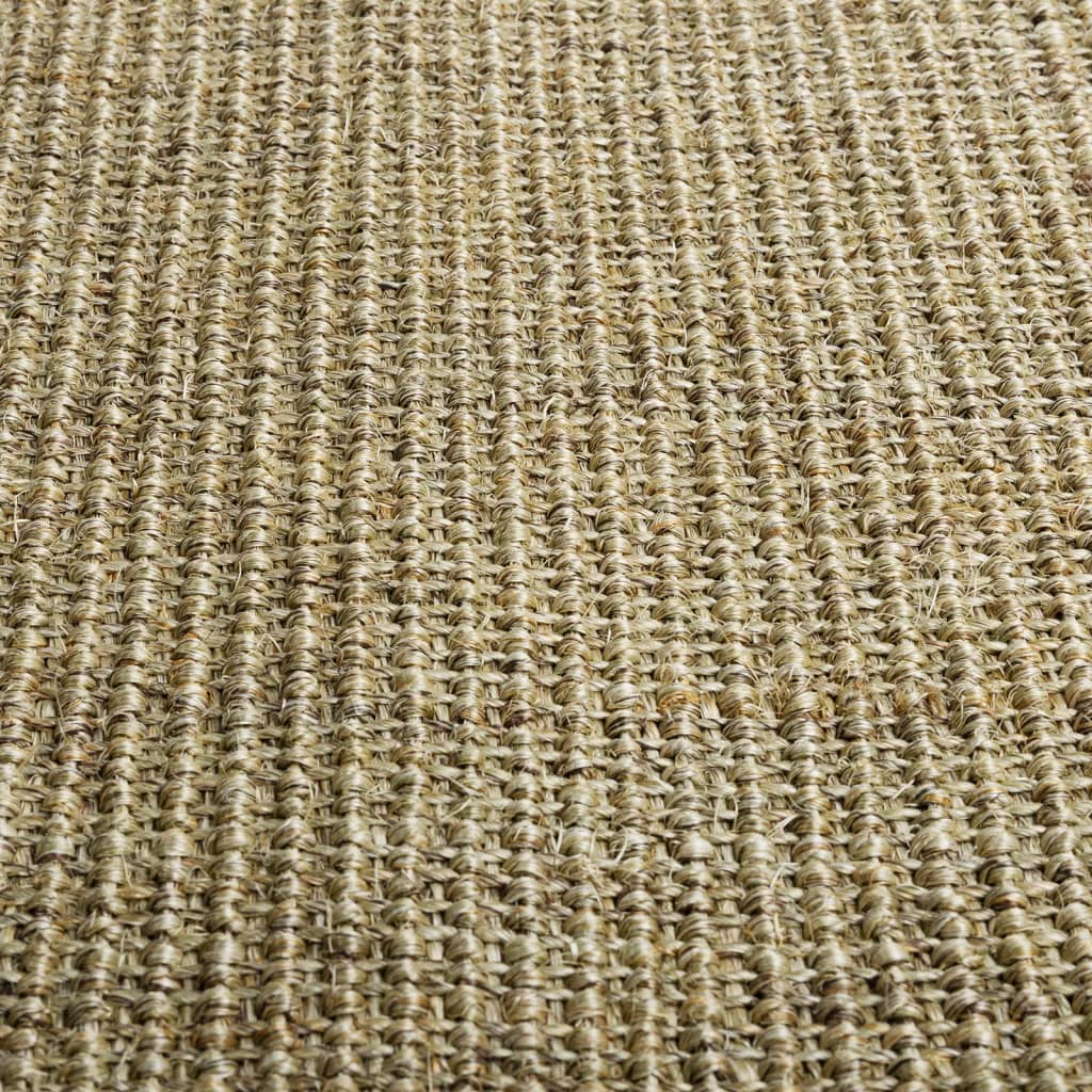 Tappeto in Sisal Naturale 80x250 cm Verde - homemem39