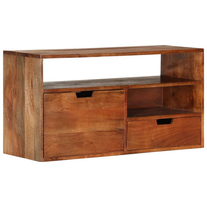 Mobile Porta TV 80x30x42 cm in Legno Massello di Acacia - homemem39